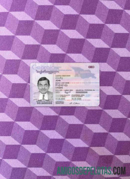 Georgia ID olhar de foto frente amostra